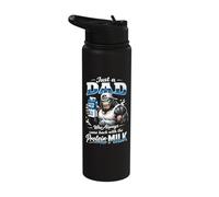 Gorilla Gym Dad Who Always Came Back with The Protein Milk Stainless Steel Insulated Water Bottle