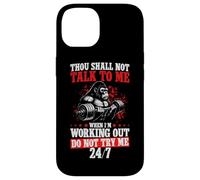 Gorilla Gym Not Here To Talk Serious Workout Lover Fitness Case for iPhone 14