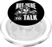 Gorilla Gym Not Here to Talk Serious Workout Lover gifts PopSockets PopGrip for MagSafe