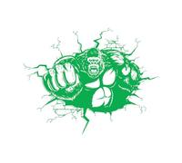 Gorilla Gym Wall Decal Quote Power Fitness Decor Workout Art Vinyl Wall Stickers Bedroom Motivation Crossfit Wallpaper Extra Large - 67x84cm