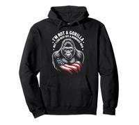 Gorilla has defeated a hundred men | Funny America Pullover Hoodie
