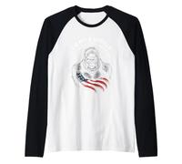 Gorilla has Defeated a Hundred Men | Funny America Raglan Baseball Tee