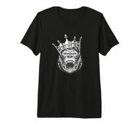 Gorilla Head - Gorilla Male - Monkey Ringleader - Primate Premium T-Shirt