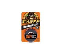Gorilla - Heavy Duty Double Sided Mounting Tape, Weatherproof, 1" x 60", Black, (Pack of 1)