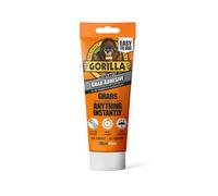 Gorilla Heavy Duty Grab Adhesive 200ml White Tube - 12 Pack - Waterproof, Instant Bond Construction Adhesive