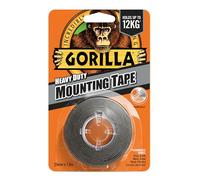 Gorilla Heavy Duty Mounting Tape Black 25.4mm x 1.5m
