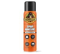 Gorilla Heavy Duty Spray Adhesive, 400ml - Fast Drying, High Strength Mist Spray that Dries Clear | Permanently Bonds Wood, Metal, Fabric, Glass, Leather, Stone, Ceramics & More