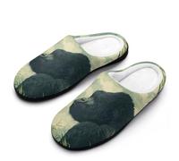 Gorilla in Jungle Cotton Men's Slip-on Slippers 7-8（40-41）