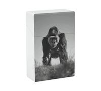 Gorilla in The Grass Cigarette Case - Waterproof & Crush Proof Cigarette Holder Case for 20 King Size Cigarettes, Portable Pocket Size Travel Box for Men & Women