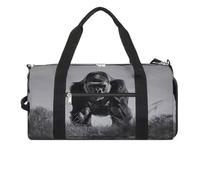 Gorilla in The Grass Gym Bag for Women Men Shoe Compartment Waterproof Travel Bags Sports Duffle Bag for Sports Gyms Yoga