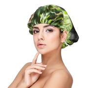 Gorilla In The Grass Satin Bonnet Silk Bonnet, Hair Bonnet For Sleeping, Soft Double Layer Silk Sleeping Cap Hair Wrap For Women Natural Curly Braided Long Hair