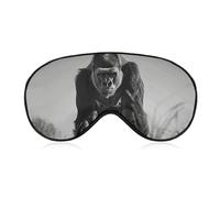 Gorilla in The Grass Sleep Mask Comfort Travel Eye Masks with Adjustable Elastic Strap Soft Funny Block Light Sleep Eye Cover for Side Sleeper for Nap Men Women Gift