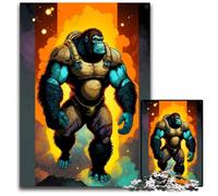 Gorilla InnocentPiece Jigsaw Puzzle Challenging Puzzles Ideal for Family Fun RelaxationHoliday Gifts 1000 PCS(38x26cm)