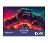 Gorilla Jigsaw Puzzles 1000 Piece Ideal for Adults, Teens, Kids - A Funny And Artistic Puzzle Wildlife Home Decoration 70x50cm/1000pcs