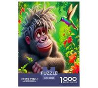 Gorilla Jigsaw Puzzles Puzzle for Adults Kids. 1000 Piece Impossible Challenge Toy Educational Games Home Decoration for Adults& Kids Age 14 Years Up 38x26cm/1000pcs