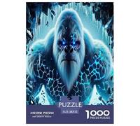 Gorilla Jigsaw Puzzles Puzzle for Adults Kids. 1000 Pieces Great Gifts Challenge Toy Educational Game Home Decoration for Educational Games Gifts 52x38cm/1000pcs