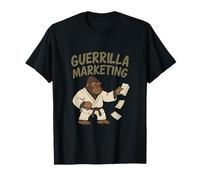 Gorilla Karate Guerrilla Marketing Funny Graphic T-Shirt
