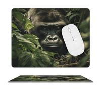 Gorilla Landscape Leather Mouse Pad Mouse Mat