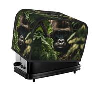 Gorilla Landscape Toaster Cover 2 Slice, Waterproof Bread Machine Covers with Pockets Universal Size Kitchen Small Appliance Cover with Handle, Dust and Fingerprint Protection