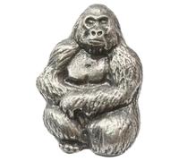 Gorilla Lapel Pin Badge In Velvet Pouch Or Gift Box With Free Engraving 157