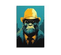 Gorilla Mafia Boss Poster Poster Decorative Painting Canvas Wall Posters And Art Picture Print Modern Family Bedroom Decor Posters 24x36inch(60x90cm)