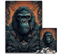 Gorilla Magic Kingdom 1000 Pieces Puzzles for Adults Paper Puzzles for MotherS Day Birthdays Christmas 1000 PCS(38x26cm)