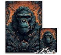 Gorilla Magic Kingdom 1000Piece Jigsaw Puzzle Wooden Jigsaw Puzzles for Adults Challenging Brain Teaser for Teenagers Family Game Night Fun 1000 PCS(75x50cm)