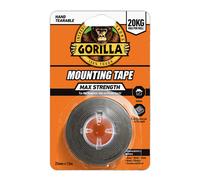 Gorilla Max Strength Mounting Tape Black 25mm x 1.5m