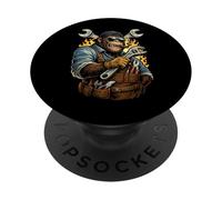 Gorilla Mechanic Welding Graphic Bold Workshop Animal Design PopSockets Adhesive PopGrip