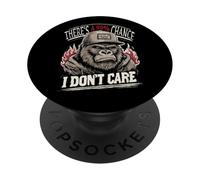 Gorilla Meme & Sarcastic Humor - 99% Chance I Don’t Care PopSockets Adhesive PopGrip
