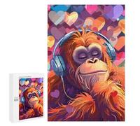 Gorilla Monkey Jigsaw Puzzles for Adults 1000 PCS Wooden Puzzles Unique Puzzle Gifts