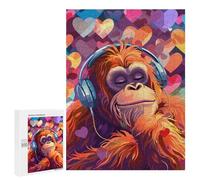 Gorilla Monkey Jigsaw Puzzles for Adults 500 PCS Wooden Puzzles Unique Puzzle Gifts