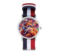 Gorilla Monkey Sport Watch for Men Women Nylon Strap Wrist Watch Analog Quartz Watch