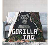 Gorilla Monkey Tag Flannel Fleece Throw Blanket All Seasons Plush Fuzzy Lightweight Super Soft Plush Luxury Warm Microfiber Blanket for Bed/Sofa/Chair 30"x40"