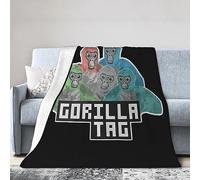 Gorilla Monkey Tag Flannel Fleece Throw Blanket All Seasons Plush Fuzzy Lightweight Super Soft Plush Luxury Warm Microfiber Blanket for Bed/Sofa/Chair 30"x40"