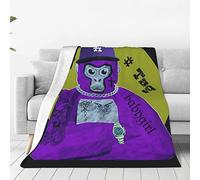 Gorilla Monkey Tag Flannel Fleece Throw Blanket All Seasons Plush Fuzzy Lightweight Super Soft Plush Luxury Warm Microfiber Blanket for Bed/Sofa/Chair 30"x40"