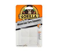 Gorilla Mounting Tape Squares 2.5 X 2.5Cm (1 X 24) - 12 Pack - Double-Sided Heavy-Duty Adhesive For Secure Mounting