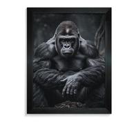 Gorilla on The Ground Diamond Painting Kits for Adults 5D DIY Drill Diamond Art Kits Arts And Crafts for Beginners Sparkling Home Wall Decor Painting for Living Room Bedroom Blackwood 40*50cm