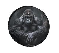 Gorilla on The Ground Spare Tire Cover, Weatherproof, Tire Diameters 24-36 Inches, Waterproof Universal Wheel Protectors for Trailers, Trucks