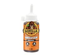 Gorilla Original Gorilla Glue, Waterproof Polyurethane Glue, 4 Ounce Bottle, Brown, (Pack of 1)