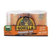 Gorilla Packaging Tape Refill 72mm X 27m (pack 2) Gorilla Glue Multi One Size