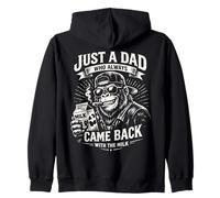 Gorilla Papa, Just A Dad Who Always Came Back With The Milk Zip Hoodie