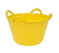 Gorilla Plas 4 Handled Power Tub 37L Flexible 4 Handles Eco Friendly Tub Durable Heavy Duty Weather Resistant Suitable for Building Sites Rubble Sand Cement Tool Storage