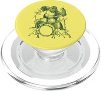 Gorilla Playing Drums Monkey Drummer Animal Musician PopSockets PopGrip for MagSafe