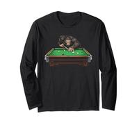 Gorilla Playing Pool Billiards Snooker Player 8 Ball Long Sleeve T-Shirt