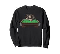 Gorilla Playing Pool Billiards Snooker Player 8 Ball Sweatshirt