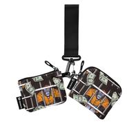 Gorilla Prisoner Dual Wristlet Wallets for Women Cute Fashion Business Card Case Money Organizer with Zipper Coin Pocket for Ladies Girls 2 Pcs, Gorilla Prisoner, One Size