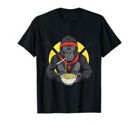 Gorilla Ramen Ninja Ramen Noodles Gorilla Ramen Bowl Lover T-Shirt