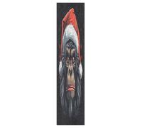 Gorilla Red Hat Christmas Festive Serious Skateboard Grip Tape Sheets Graphic Longboard Griptape BUBBLE FREE Anti-Slip Tapes for Teens Girls Boys