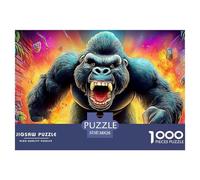 Gorilla RoarPremium Jigsaw Puzzles for Adults A 1000-Piece (Advanced) Challenging Educational Brain Game - An Engaging And Thoughtful Gift Idea for Adults And Older Kids Age 12 Years Up to Enjoy And